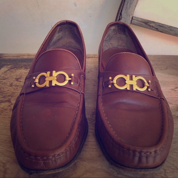 SALVATORE FERRAGAMO Leather Loafer Horse Bit 11D main image 4